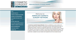 Desktop Screenshot of americancosmeticsurgerynetwork.com